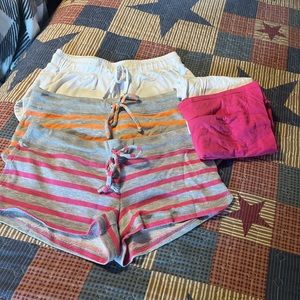 Shorts bundle with 2 tank tops.
